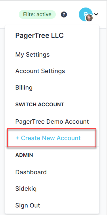 Pagertree create new account